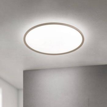 LED mennyezeti lámpa Kant, Ø 80 cm, khaki, CCT, fém/műanyag kép