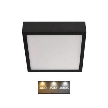 LED felületi lámpatest NEXXO, négyzet, fekete, 12,5W, CCT, 1100, 220–240V, CRI> 80, IP40/IP20, EMOS, ZM6333 kép
