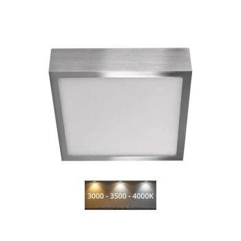 LED felületi lámpatest NEXXO, négyzet, ezüst, 12,5W, CCT, 1100, 220–240V, CRI> 80, IP40/IP20, EMOS, ZM6233 kép