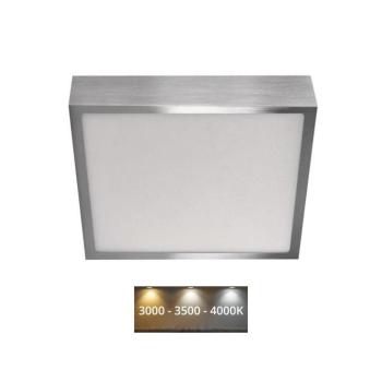 LED felületi lámpatest NEXXO, négyzet, ezüst, 21W, CCT, 1900, 220–240V, CRI> 80, IP40/IP20, EMOS, ZM6243 kép