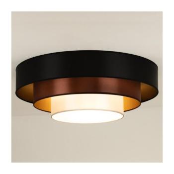 - LED Mennyezeti lámpa LUNETA LED/26W/230V átm. 60 cm 4000K fekete/réz 606110 kép