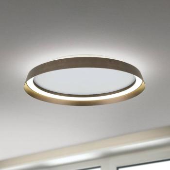 Manta LED mennyezeti lámpa, Ø 45 cm, alumínium/bronz, alumínium, felfelé/lefelé kép