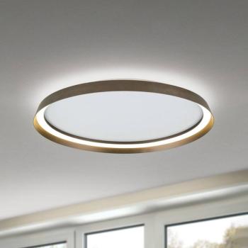 Manta LED mennyezeti lámpa, Ø 60 cm, alumínium/bronz, alumínium, felfelé/lefelé kép