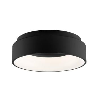 LED mennyezeti lámpa Noah, fekete, Ø 45 cm, fém, CCT kép