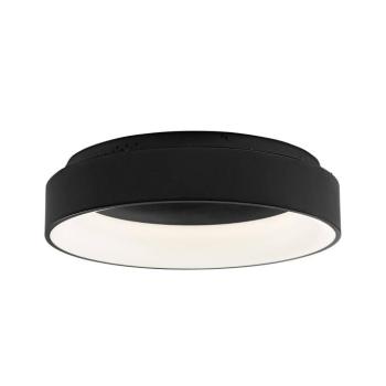 LED mennyezeti lámpa Noah, fekete, Ø 60 cm, fém, CCT kép