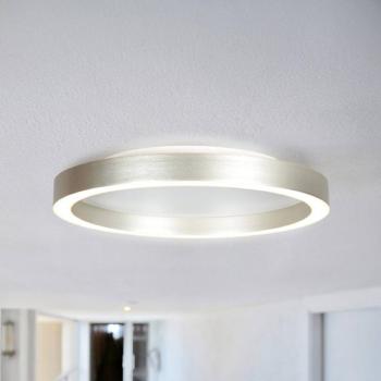 LED mennyezeti lámpa Ringlux, acélszürke, Ø 40 cm, fém, 2700 K kép