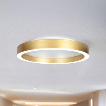 LED mennyezeti lámpa Ringlux arany színű, Ø 30 cm, fém, 2700 K kép