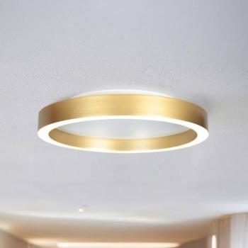 LED mennyezeti lámpa Ringlux arany színű, Ø 40 cm, fém, 2700 K kép