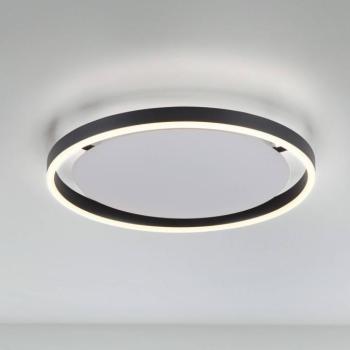 LED mennyezeti lámpa Ritus, Ø 39.3cm, antracit kép