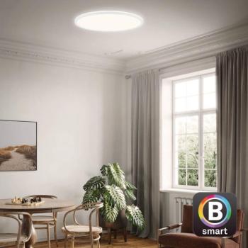 Slim S LED mennyezeti lámpa, dimmelhető, CCT, fehér, Ø 45 cm kép