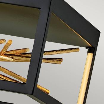 LED mennyezeti lámpa Styx fekete 3,000 K 46 x 22cm kép