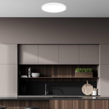 Tava A LED mennyezeti világítás, átmérő 29 cm, műanyag, fehér kép