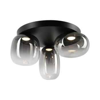 LED Mennyezeti lámpa VASO LED/12W/230V átm. 42 cm fekete/füstös ML1412 kép