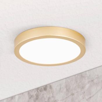 LED mennyezeti lámpa Vika, kerek arany matt Ø18 cm kép