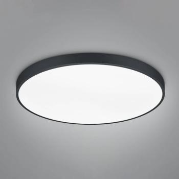 LED mennyezeti lámpa Waco, CCT, Ø 75 cm, fekete matt kép