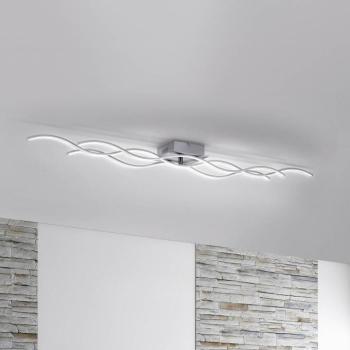 LED mennyezeti lámpa Wave 3,000K 139.5x16cm acél kép