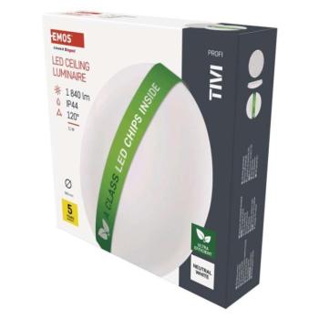 LED mennyezeti lámpatest TIVI, A CLASS, kerek, fehér 11W, IP44, Természetes fehér kép