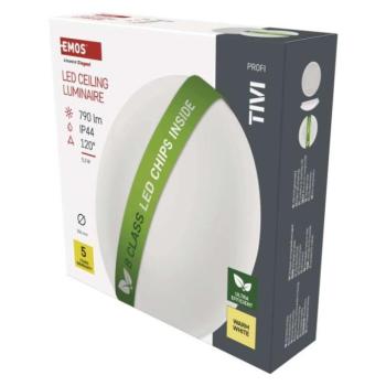 LED mennyezeti lámpatest TIVI, B CLASS, kerek, fehér 5,2W, IP44, Meleg fehér kép