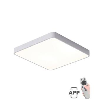 LED mennyezeti négyzet alakú lámpatest FINESSE S1-60 600x600xH50 60W dimmelhető+mobil fehér 2026170 VITO, opcionális függesztő szett 2026410 kép