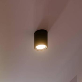 LED mennyezeti spot Landon Smart, fekete, magasság 14 cm kép
