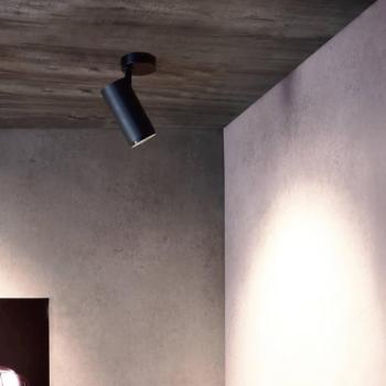LED mennyezeti spotlámpa Lucea 6, fekete, alumínium, 2700 K kép