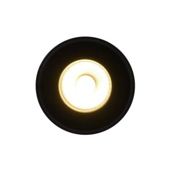 LED mennyezeti süllyesztett reflektor Rosalee, fekete, IP65, CCT kapcsoló