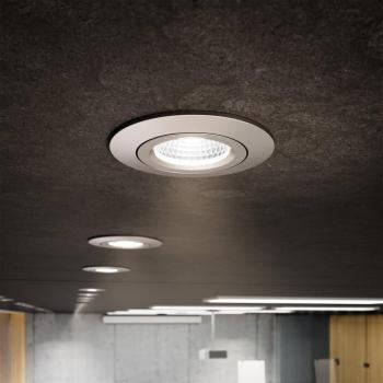 LED mennyezeti süllyesztett spot Diled, Ø8,5cm, 10 W, Dim-To-Warm, acél kép
