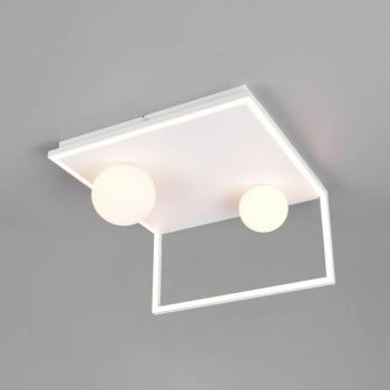 LED mennyezeti világítás Arola, matt fehér, szélesség 37 cm, fém kép