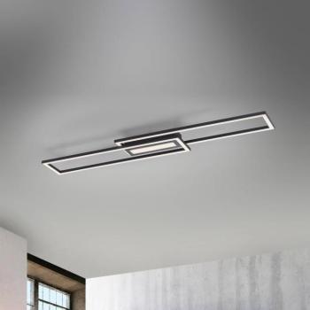 LED mennyezeti világítás Asmin, CCT, fekete, 95x17,5cm kép