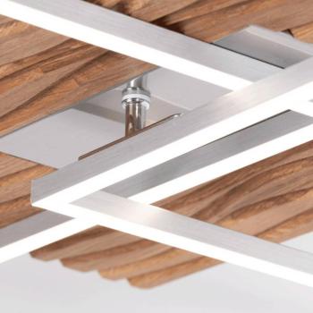 LED mennyezeti világítás Atacama L, tölgy/fém, fa kép