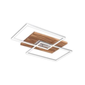 LED mennyezeti világítás Atacama S, tölgy/fém, fa kép