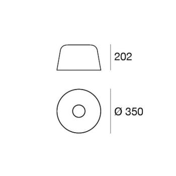 LED mennyezeti világítás Delfi_S, fehér, Ø 35 cm, fém kép