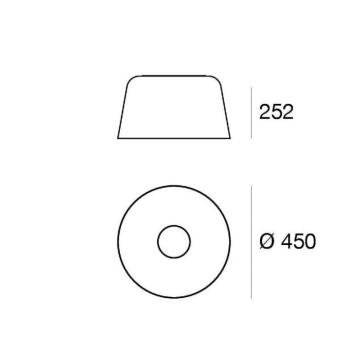 LED mennyezeti világítás Delfi_S, fekete, Ø 45 cm, fém kép