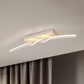 LED mennyezeti világítás Ginko, homok, fém, hossz 79 cm kép