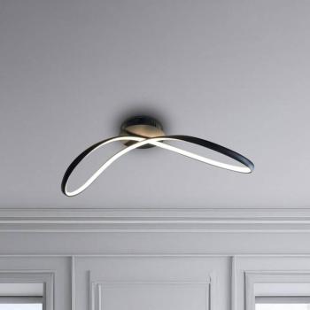 LED mennyezeti világítás Infinity, fém, fekete, 4000 K kép