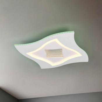 LED mennyezeti világítás Klint, hosszúság 50 cm, matt fehér, fém RGBW kép