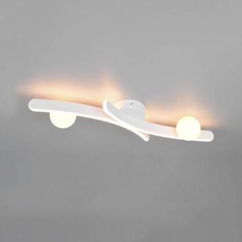 LED mennyezeti világítás Napoli, matt fehér, hossza 70 cm, fém CCT kép