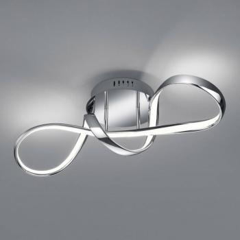 LED mennyezeti világítás Perugia, dimmer, króm kép