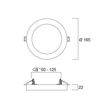 LED mennyezeti világítás START 5in1, fehér, Ø 17 cm, CCT, dimmelhető kép