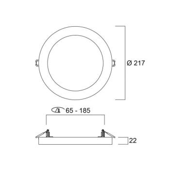 LED mennyezeti világítás START 5in1, fehér, Ø 22 cm, CCT, dimmelhető kép
