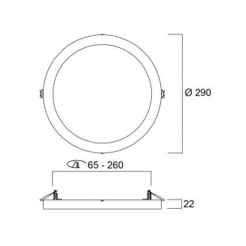 LED mennyezeti világítás START 5in1, fehér, Ø 29 cm, CCT, dimmelhető kép