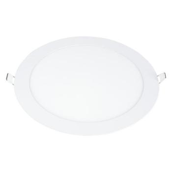 LED mini panel kerek, valódi színű vonal, 18W, 2700K, meleg fehér, 1500 lm, fehér, Optonica, 2610 kép