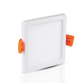 LED mini panel négyzet alakú, süllyesztett, 22w, 6400K, hideg fehér, 2200lm, 120°, fehér, CRI>80, V-TAC, 4798 kép