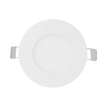 LED mini panel prémium kerek, süllyesztett, 3w, 4000K, természetes fehér, 130lm, 120°, fehér, CRI>80, V-TAC, 216293 kép