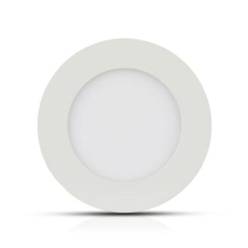 LED mini panel prémium PRO kerek, süllyesztett, 24w, 3000K, meleg fehér, 2000lm, 120°, fehér, CRI>80, V-TAC, 724 kép