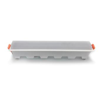LED mini panel téglalap alakú, süllyesztett, 20w, 6400K, hideg fehér, 1400lm, 120°, fehér, CRI>80, V-TAC, 6415 kép