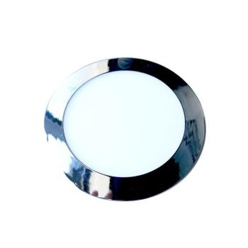 LED mini panel vékony, süllyesztett, 24w, 3000K, meleg fehér, 2000lm, 120°, króm, CRI>80, V-TAC, 6352 kép