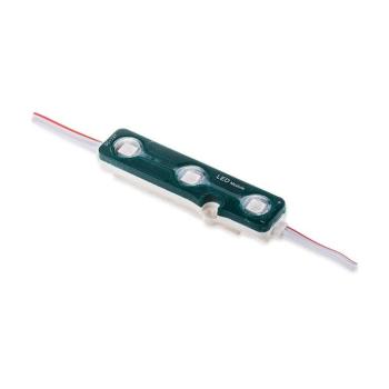 LED modul 3 db SMD5050 fényforrással, 0,72w, kék, 66lm, 120°, fehér, CRI>75, IP67, V-TAC, 5118 kép