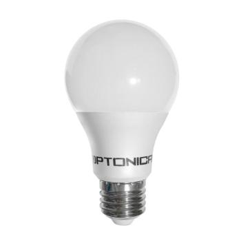 LED műanyag izzó E27 a60 5 év garancia, 12W, 2700K, meleg fehér, 1155 lm, Optonica, 1723 kép
