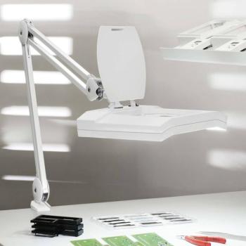 LED nagyító világítás MAULvitrum, fehér, bilincs, fém kép